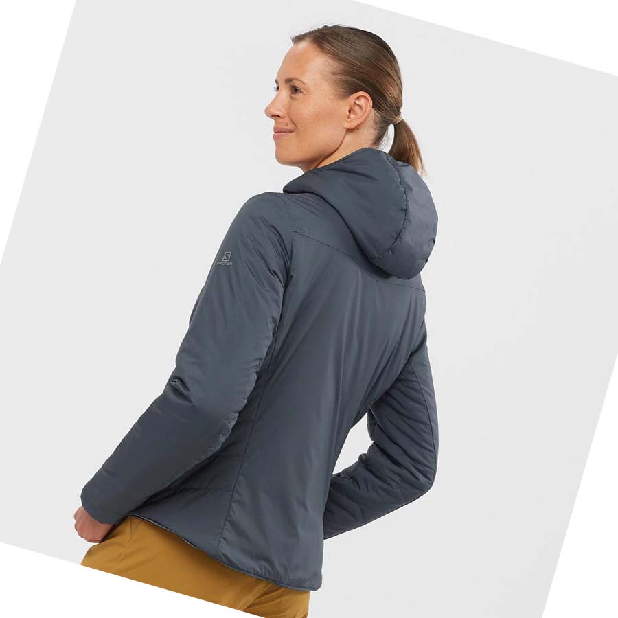 Chaquetas Salomon OUTRACK INSULATED Mujer Azul Marino | MX 2456AHK